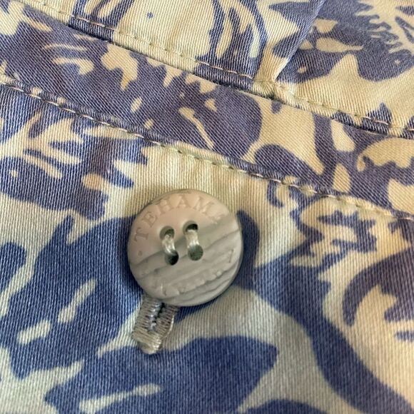 Tehami Floral Print Capris. 2. By Nancy Haley and Clint Eastwood! Pretty Blues. - Picture 5 of 8